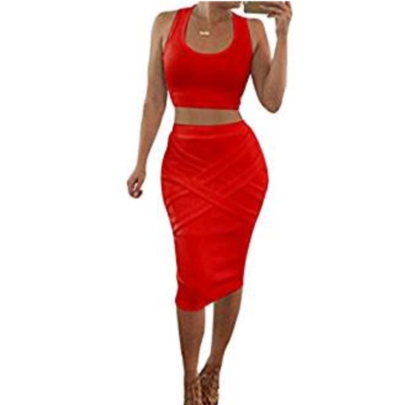 ❣️SALE❣️Sexy 2 Piece Dress - Picture 1 of 4